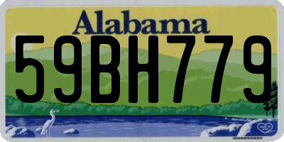 AL license plate 59BH779
