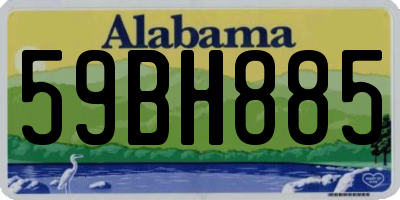 AL license plate 59BH885