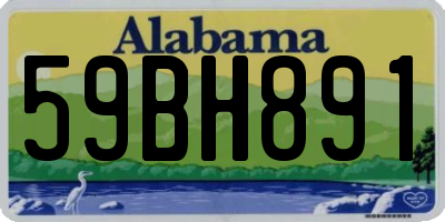 AL license plate 59BH891
