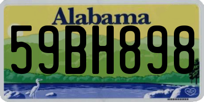 AL license plate 59BH898