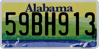 AL license plate 59BH913