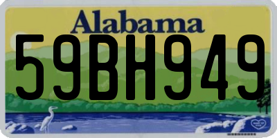 AL license plate 59BH949