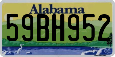 AL license plate 59BH952