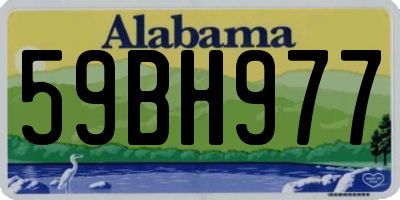 AL license plate 59BH977