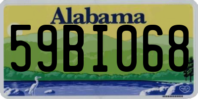 AL license plate 59BI068