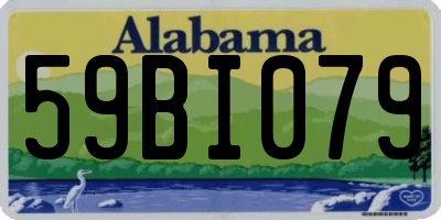 AL license plate 59BI079