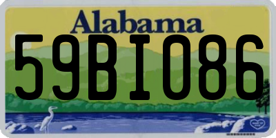AL license plate 59BI086