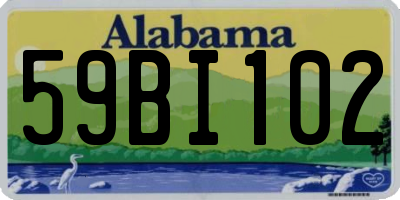 AL license plate 59BI102