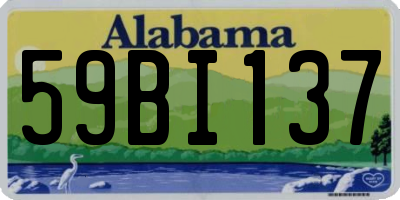 AL license plate 59BI137