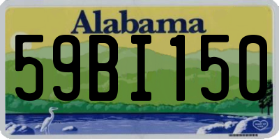 AL license plate 59BI150