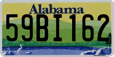 AL license plate 59BI162