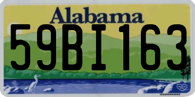 AL license plate 59BI163