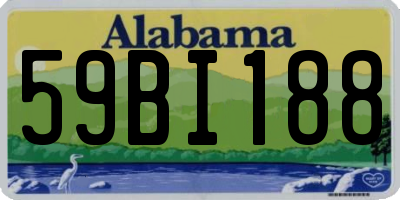 AL license plate 59BI188