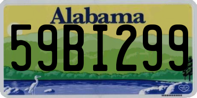 AL license plate 59BI299
