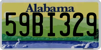 AL license plate 59BI329