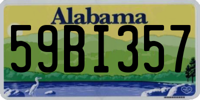 AL license plate 59BI357