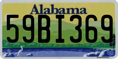 AL license plate 59BI369