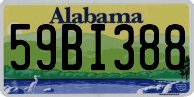 AL license plate 59BI388