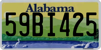 AL license plate 59BI425