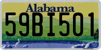 AL license plate 59BI501
