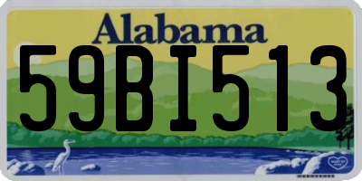 AL license plate 59BI513