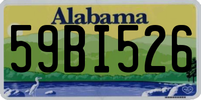 AL license plate 59BI526