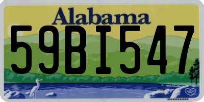 AL license plate 59BI547