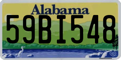 AL license plate 59BI548