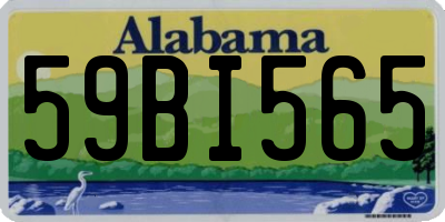 AL license plate 59BI565