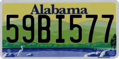 AL license plate 59BI577