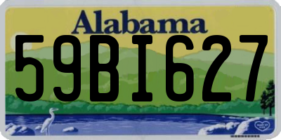 AL license plate 59BI627