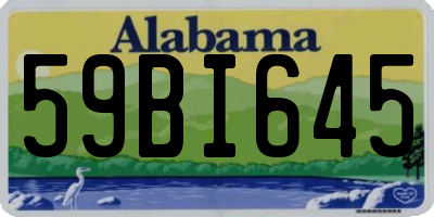 AL license plate 59BI645