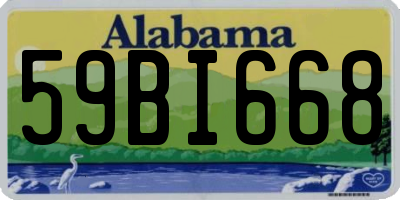 AL license plate 59BI668