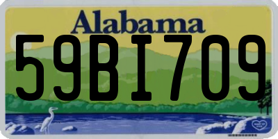 AL license plate 59BI709