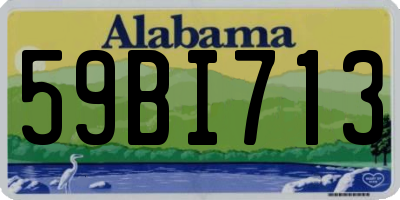 AL license plate 59BI713