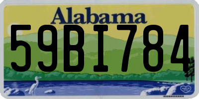 AL license plate 59BI784