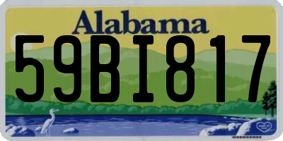 AL license plate 59BI817
