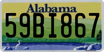AL license plate 59BI867