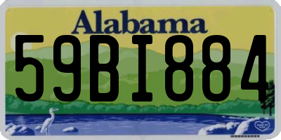 AL license plate 59BI884