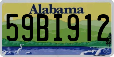 AL license plate 59BI912
