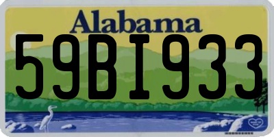 AL license plate 59BI933