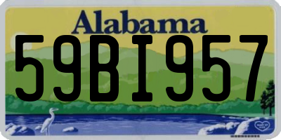 AL license plate 59BI957