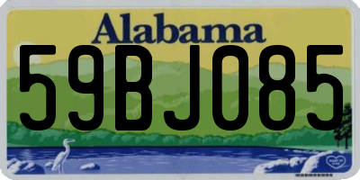 AL license plate 59BJ085