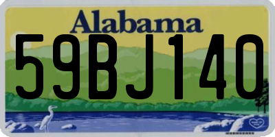 AL license plate 59BJ140