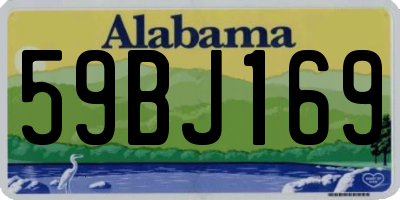 AL license plate 59BJ169
