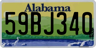 AL license plate 59BJ340