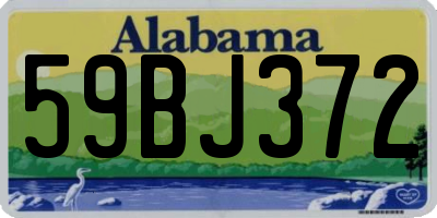 AL license plate 59BJ372