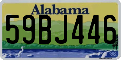 AL license plate 59BJ446