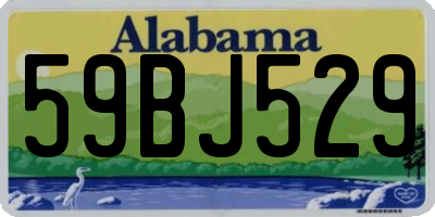 AL license plate 59BJ529