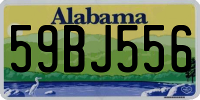 AL license plate 59BJ556